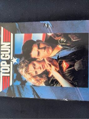 Top Gun VHS Tape with Paramount Label - Blue & Black